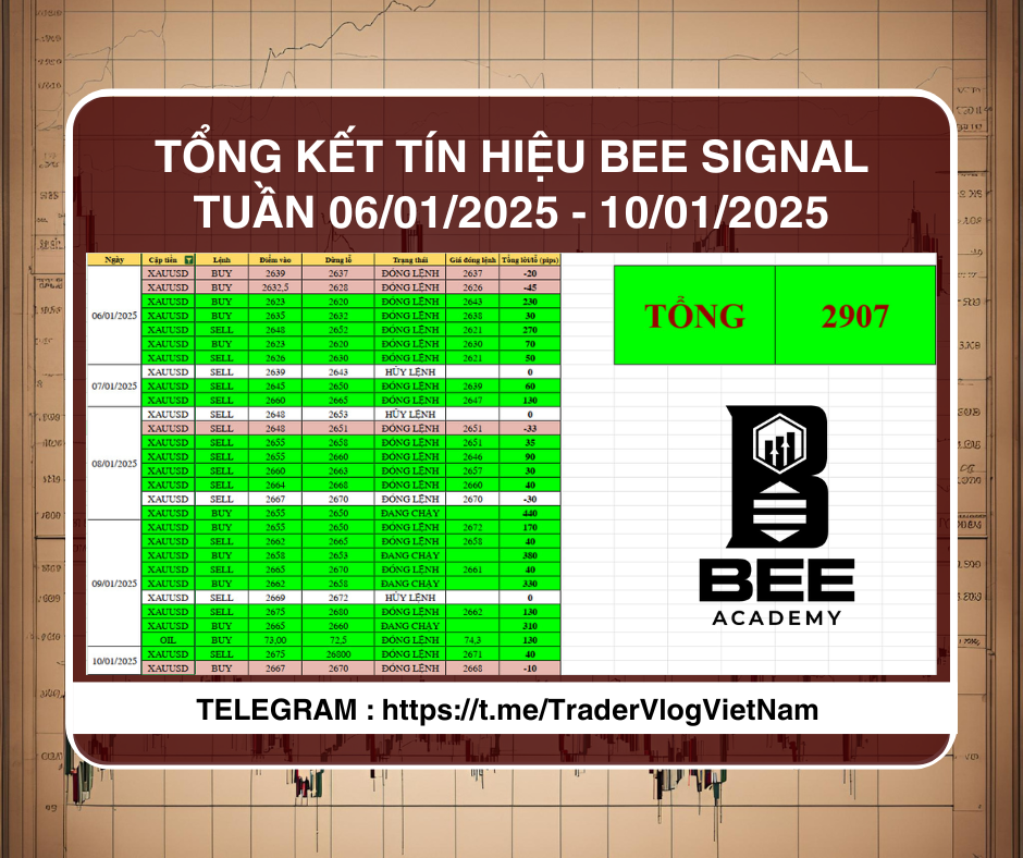 TỔNG KẾT TÍN HIỆU BEE SIGNAL TUẦN 1 THÁNG 1